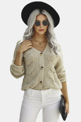 Button Up Knit Cardigan